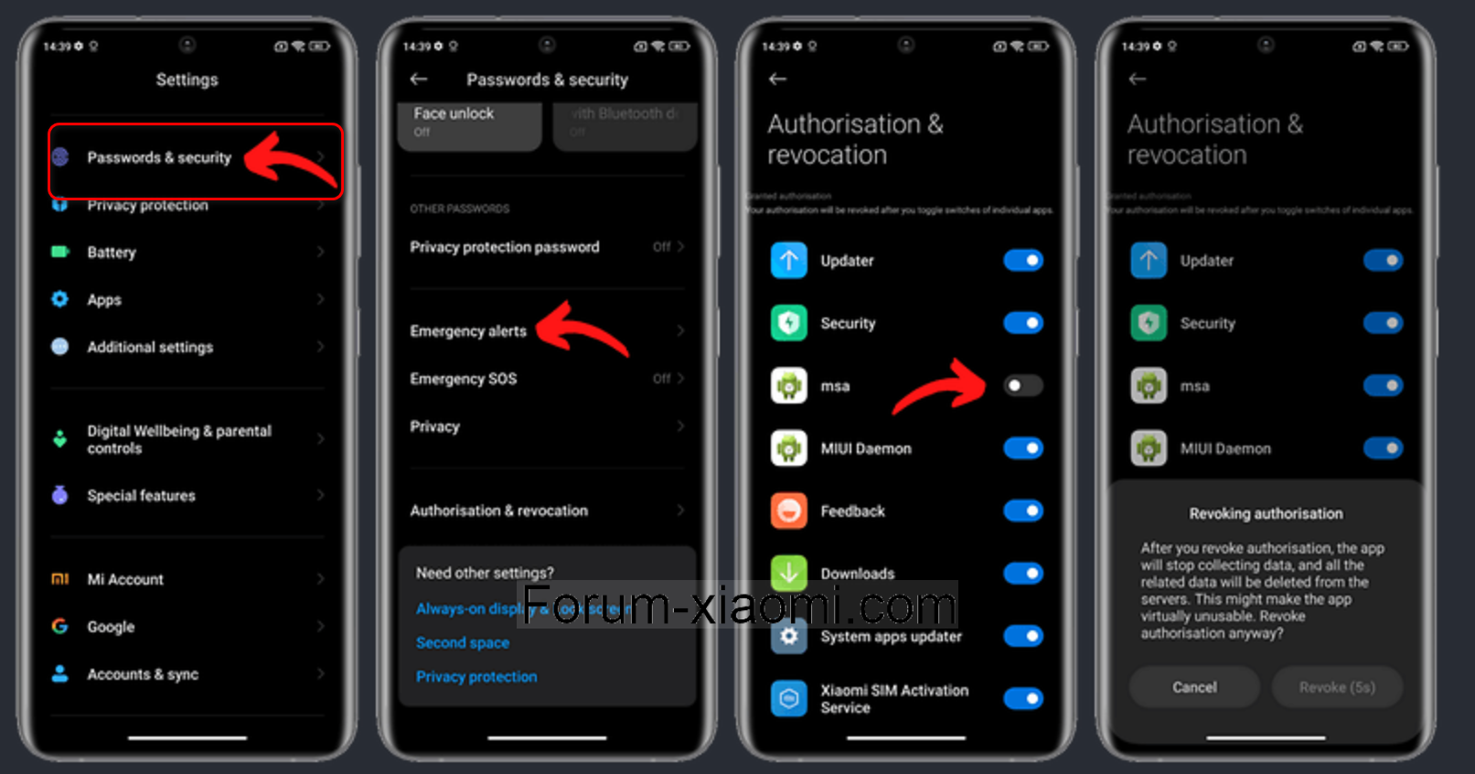 Differences entre Android 14 HyoerOS