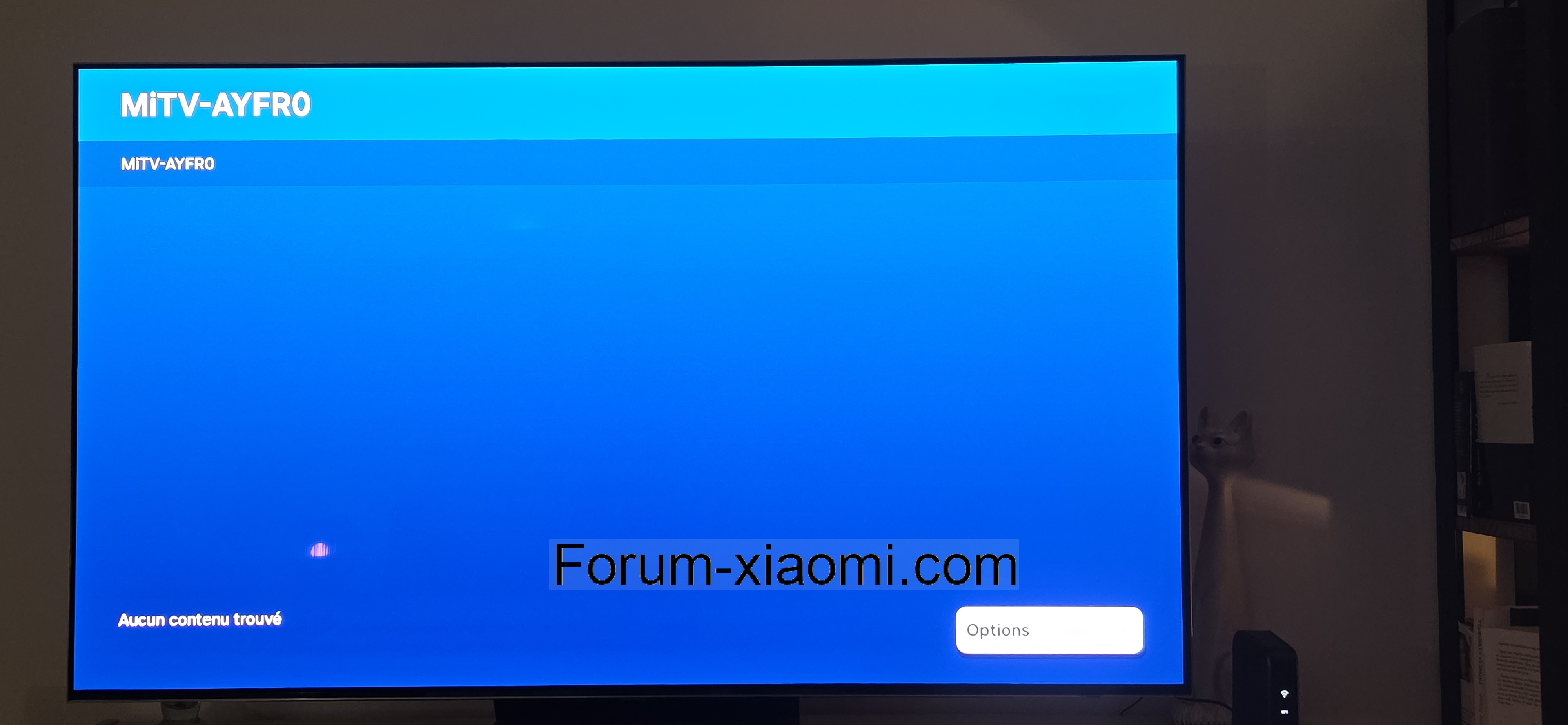 Xiaomi smart TV stick 4K - Ecran Bleu