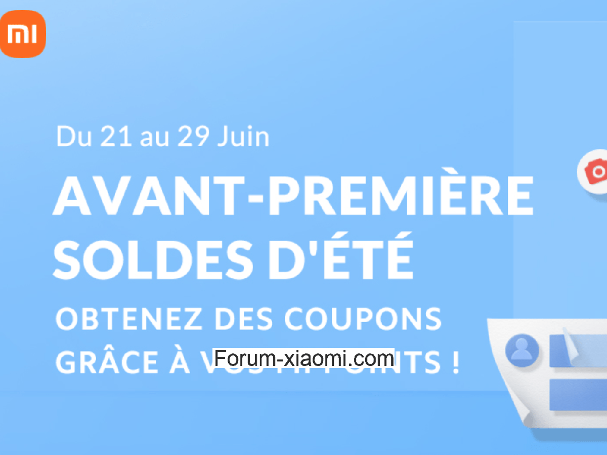 Soldes d'été Xiaomi 2024 : Jusqu'à 900 Mi Points et 29€ de coupons offerts !