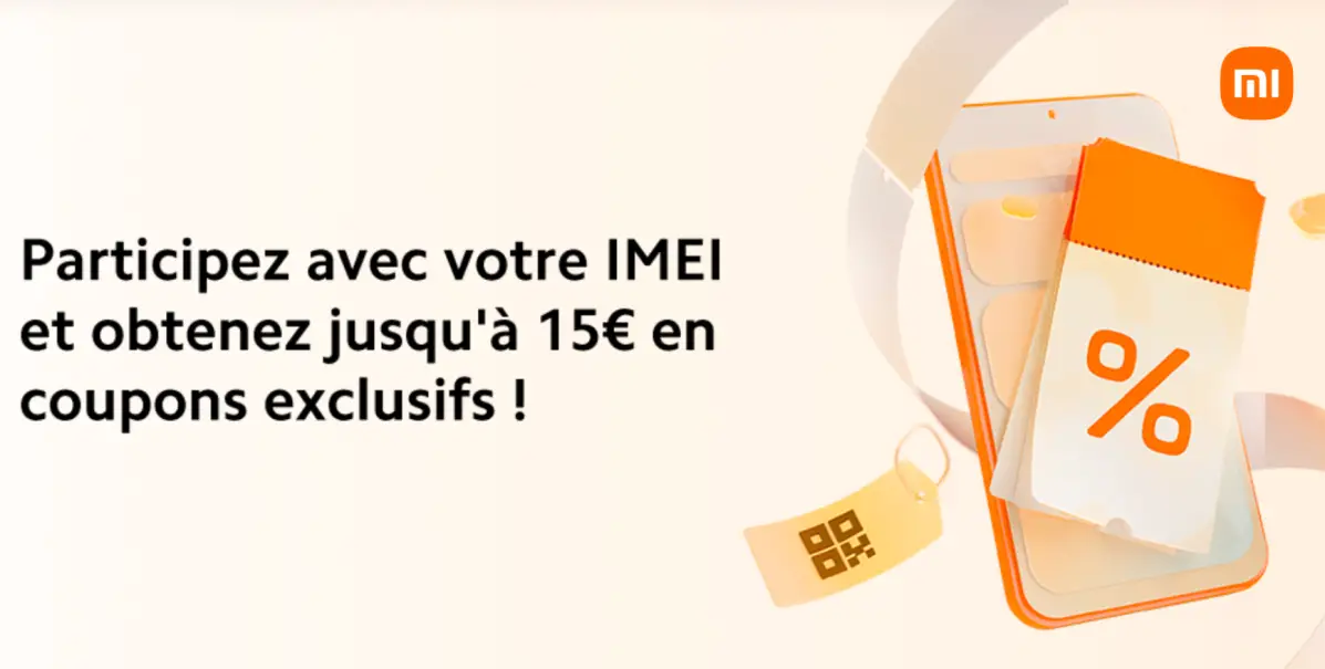 Coupons 15€ cadeaux xiaomi mi.com