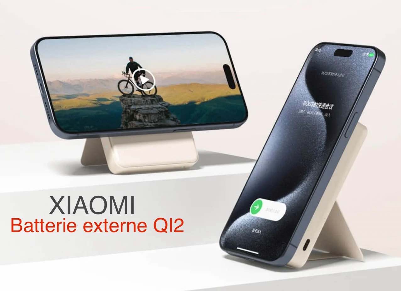 Xiaomi lance une batterie externe à induction innovante avec Qi2