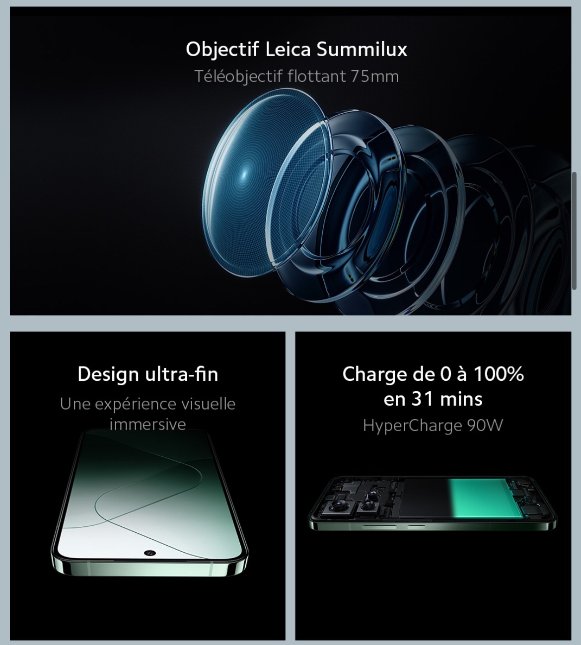 Xiaomi 14 : Synthèse des spécifications techniques