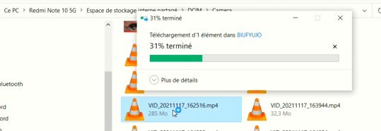 Information bizarre lors de lecture de fichier vidéo vers PC ??