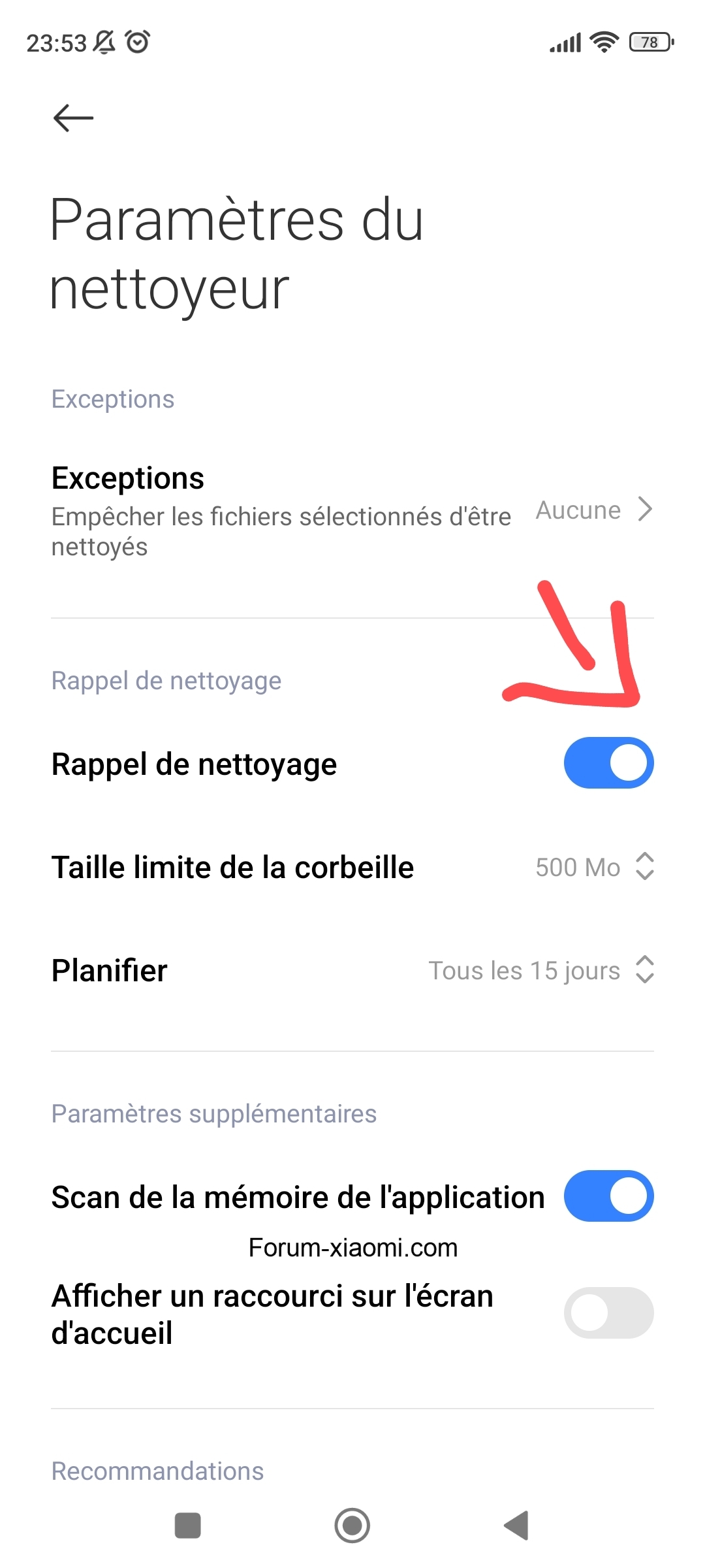 Souci nettoyeur
