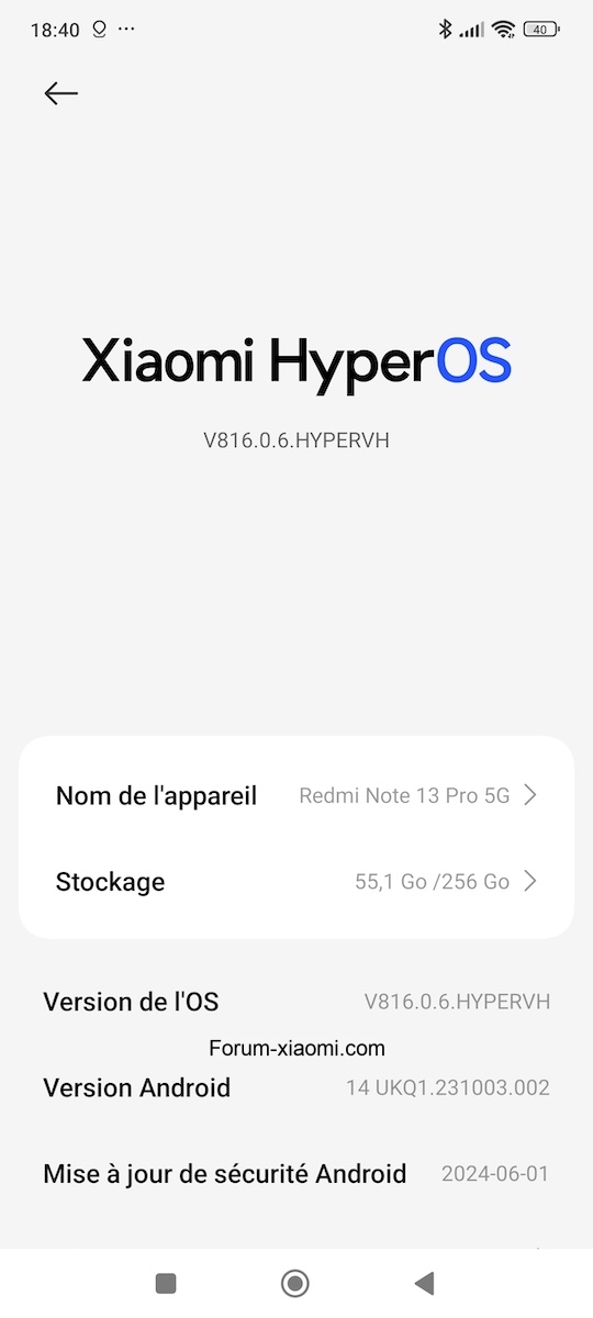 impossible de changer une sonnerie (téléphone, sms, notifications) sur redmi note 13 pro 5g