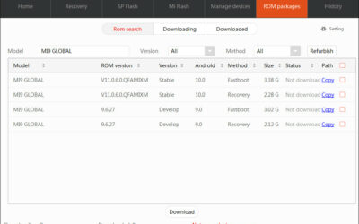 Téléchargez la dernière version de l’outil Xiaomi Mi Flash Pro