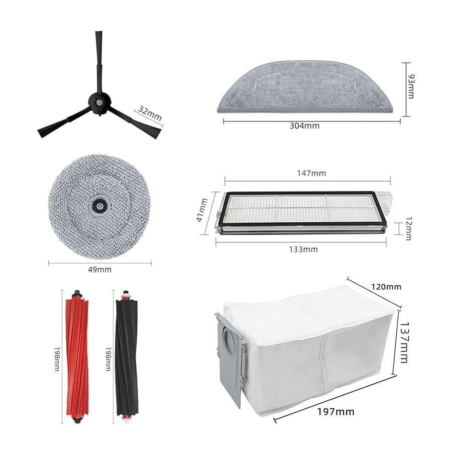 découvrez notre sélection d'accessoires roborock : filtres, serpillières et brosses pour optimiser les performances de votre robot aspirateur.