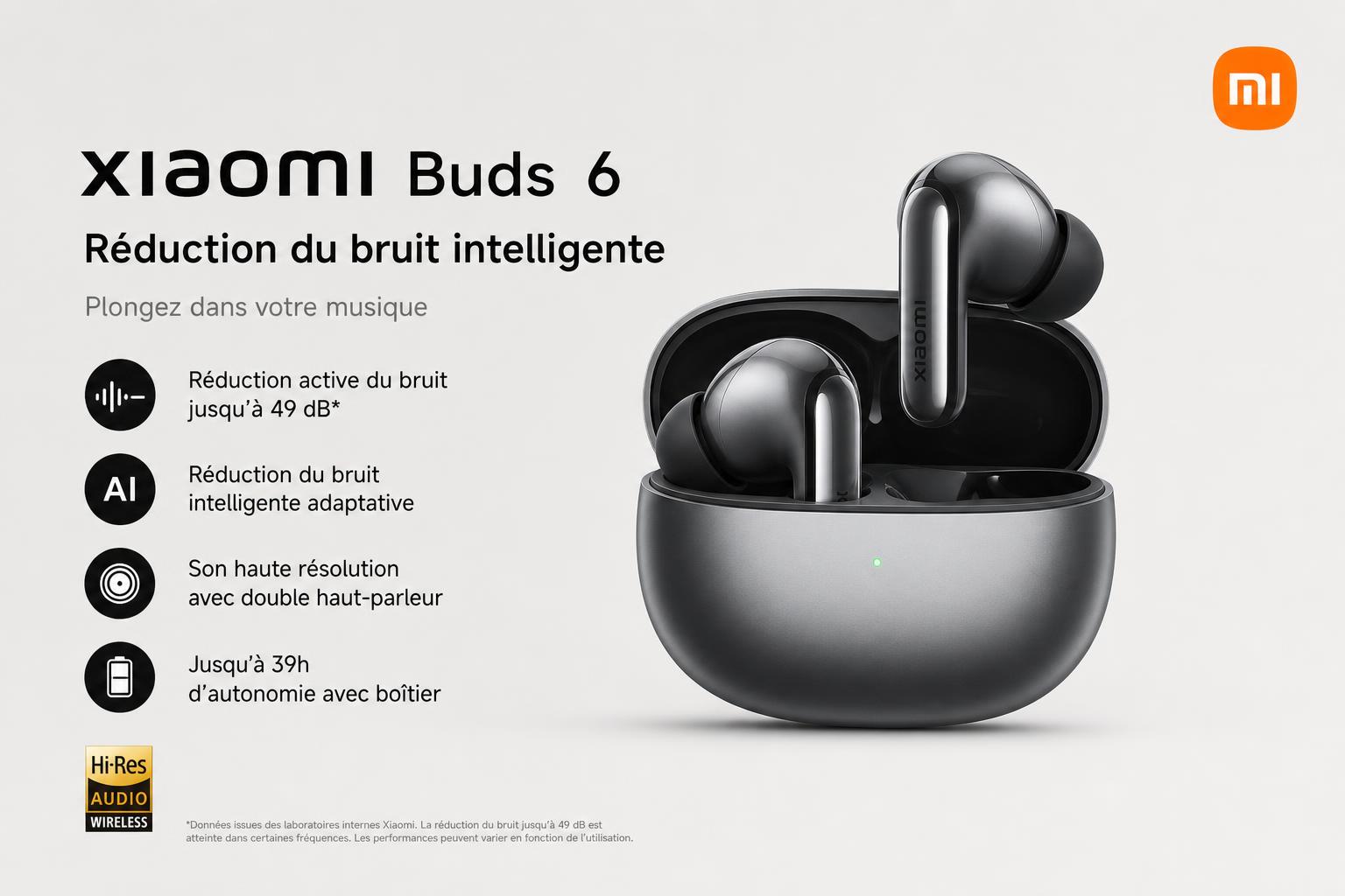 découvrez les xiaomi buds 6, des écouteurs semi-intra offrant un confort optimal et une qualité sonore haute fidélité pour une expérience audio immersive au quotidien.