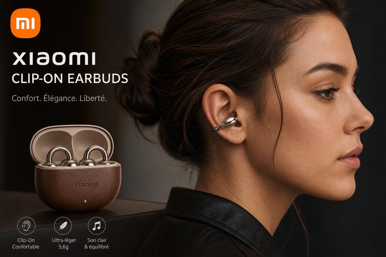 découvrez les xiaomi clip-on earbuds, des écouteurs ouverts innovants offrant une traduction instantanée via ia et un enregistrement intégré pour une expérience audio unique et pratique.