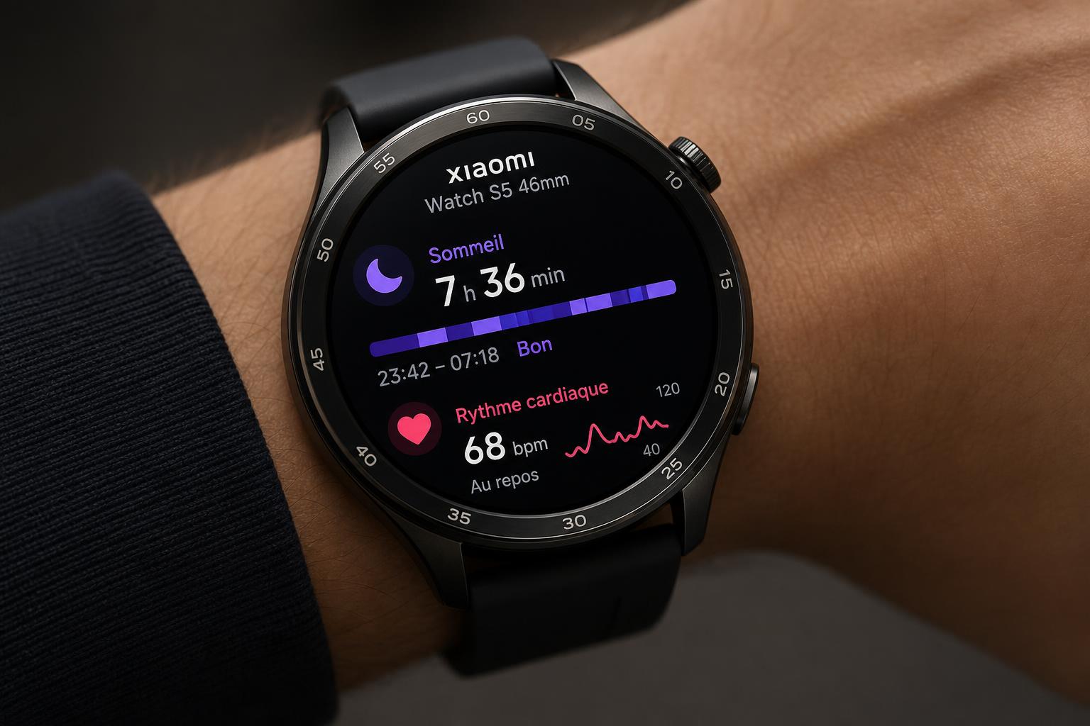 découvrez la xiaomi watch s5 46 mm avec un grand écran amoled de 1,48 pouce et une autonomie remarquable de 21 jours pour une expérience connectée optimale.