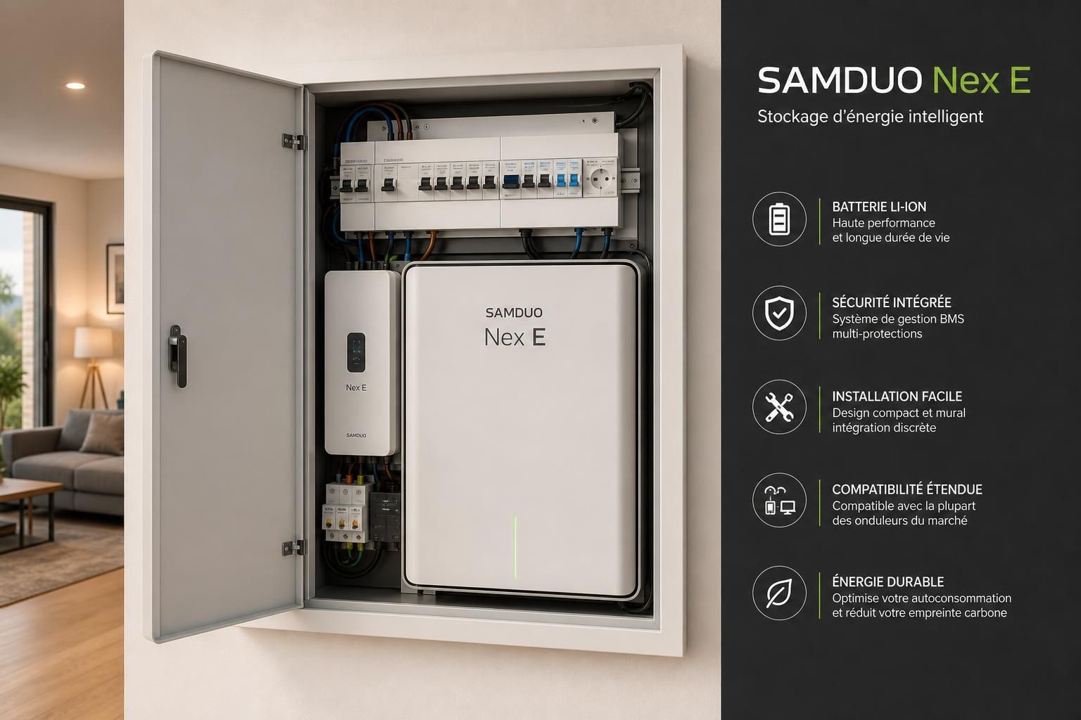 découvrez la série nex e de samduo à amsterdam : des batteries domestiques ultra-minces conçues pour transformer le stockage solaire et optimiser l'énergie chez vous.