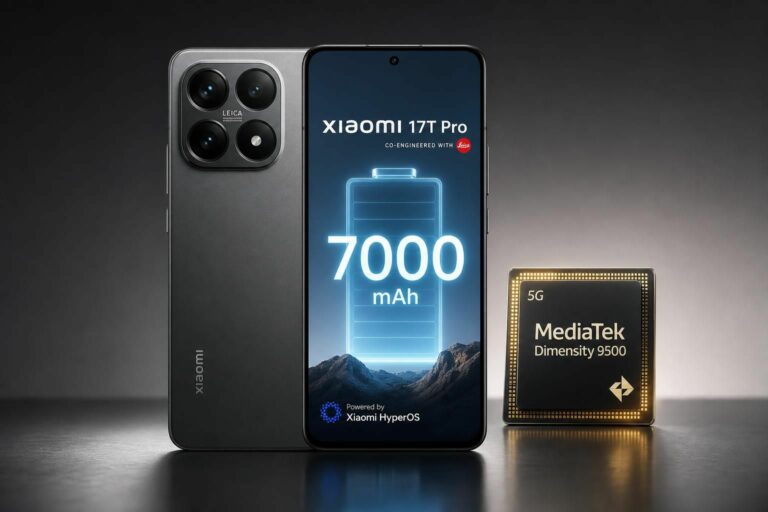 découvrez le xiaomi 17t pro, équipé d'un capteur leica x5, d'une batterie massive de 7 000 mah et du puissant processeur dimensity 9500, pour une expérience haut de gamme inégalée.