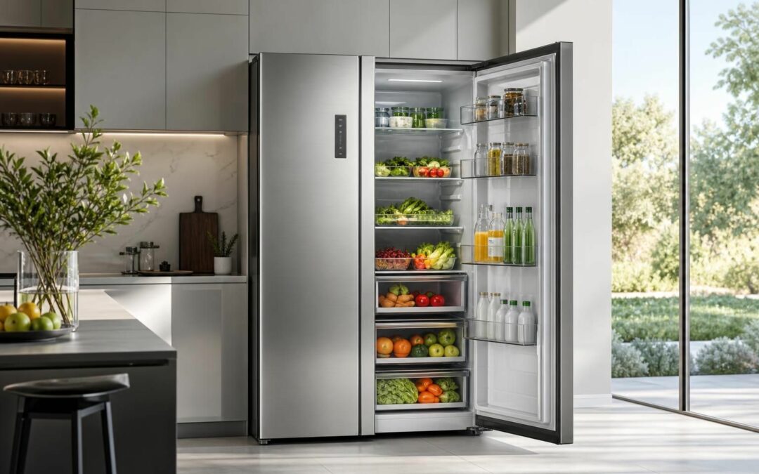 découvrez le réfrigérateur xiaomi mijia side-by-side 621l, un géant connecté débarquant en france à l'été 2026, offrant une capacité impressionnante et des fonctionnalités innovantes pour une cuisine moderne.