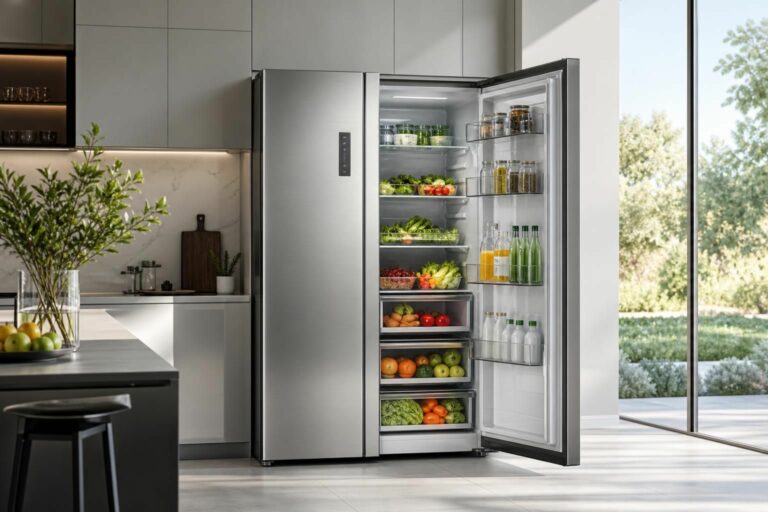 découvrez le réfrigérateur xiaomi mijia side-by-side 621l, un géant connecté débarquant en france à l'été 2026, offrant une capacité impressionnante et des fonctionnalités innovantes pour une cuisine moderne.
