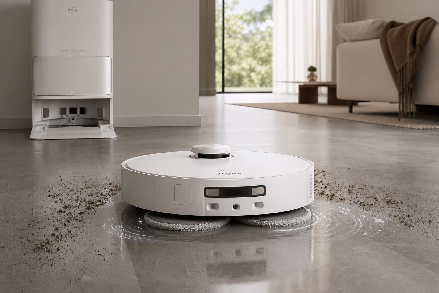 découvrez les aspirateurs robots mova e50 ultra et e50 pro ultra, offrant une aspiration puissante de 30 000 pa et une station complète, le tout à moins de 500 euros. performance et budget maîtrisé pour un nettoyage efficace.