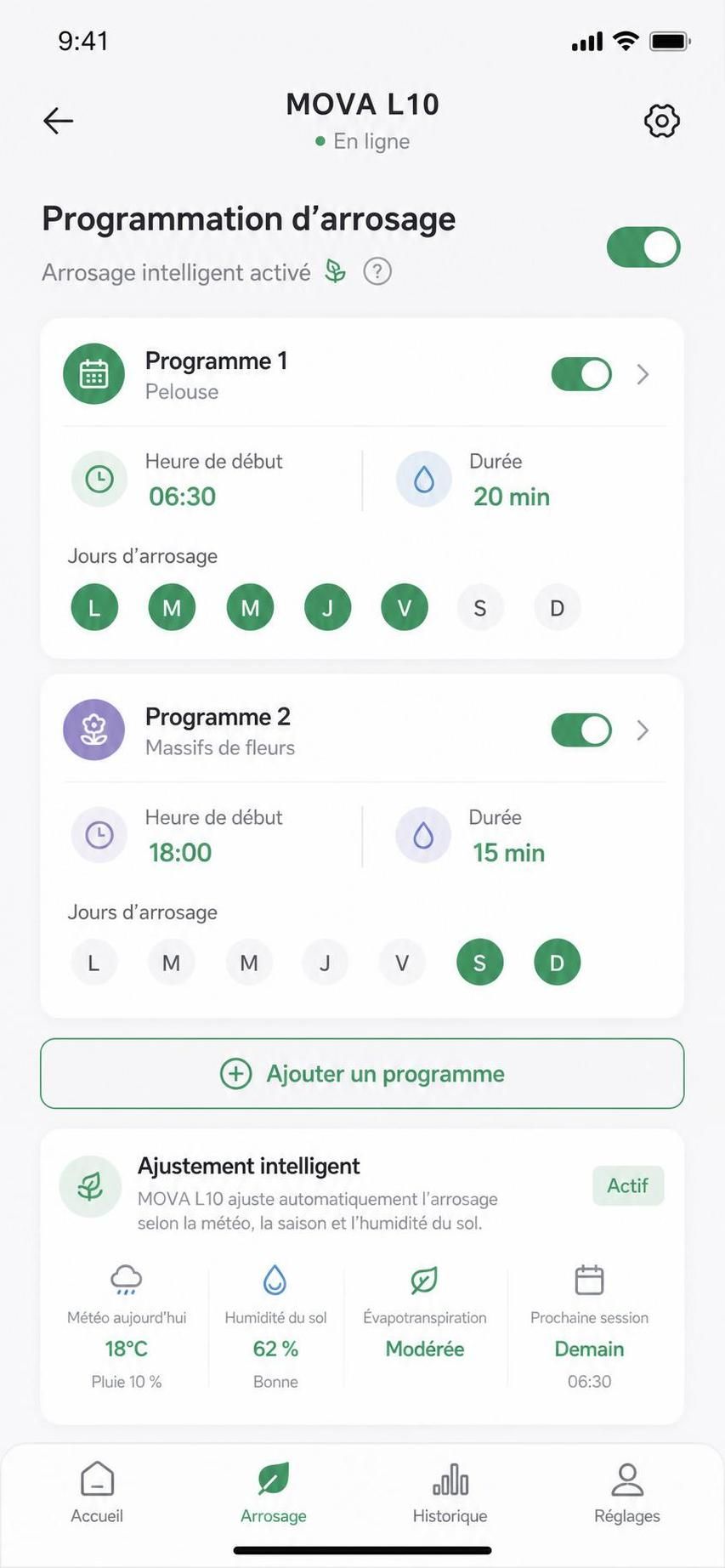 découvrez mova l10, l’arroseur intelligent qui révolutionne l’entretien du jardin grâce à sa cartographie avancée pour un arrosage précis et économique.