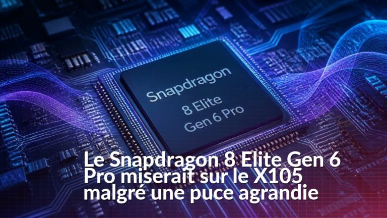 Illustration du Snapdragon 8 Elite Gen 6 Pro avec son modem Qualcomm X105