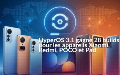 28 builds pour les mises à jour HyperOS 3.1 de Xiaomi