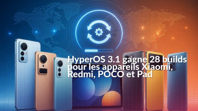 Mises à jour HyperOS 3.1 sur un smartphone Xiaomi et une tablette Xiaomi Pad
