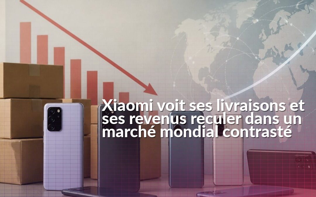 Smartphones Xiaomi illustrant le recul des livraisons de la marque au deuxième trimestre 2026
