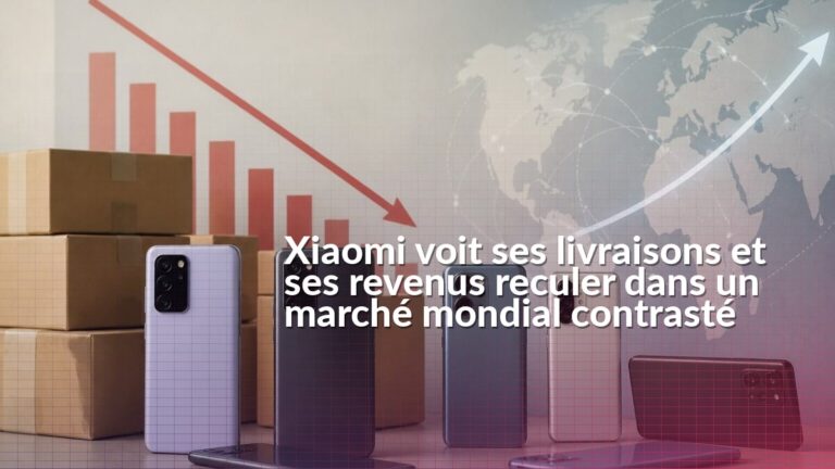Smartphones Xiaomi illustrant le recul des livraisons de la marque au deuxième trimestre 2026