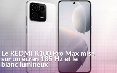 REDMI K100 Pro Max : le modèle blanc dévoilé avant le lancement