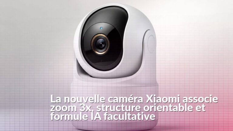 Caméra Xiaomi Smart Camera 4 Max AI Zoom à structure orientable