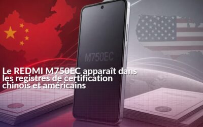 Les certifications du REDMI M750EC en Chine et aux États-Unis