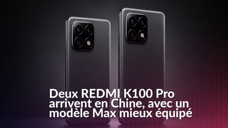 Les REDMI K100 Pro et K100 Pro Max présentés ensemble après leur lancement en Chine