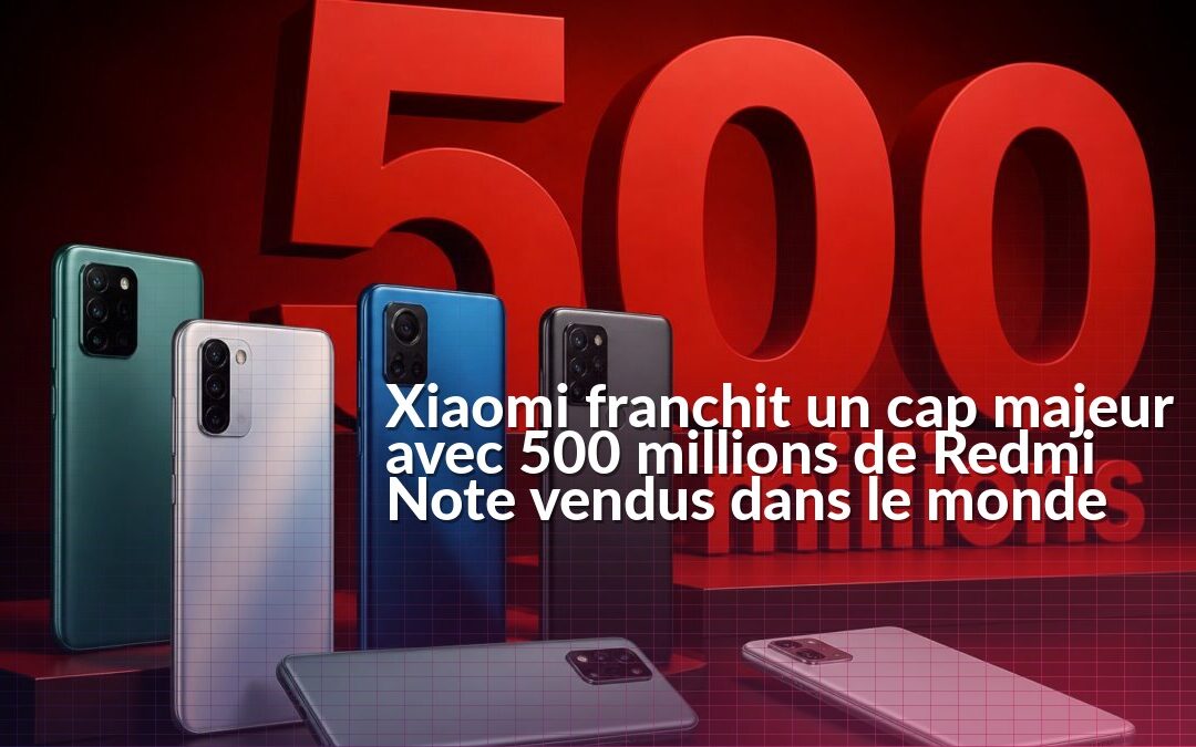 Les ventes mondiales des Redmi Note franchissent le seuil de 500 millions d’unités