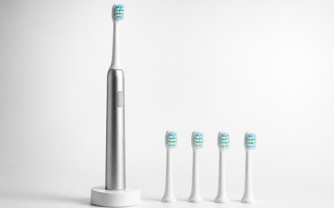 Brosse à dents électrique Xiaomi T302 Buffer grise avec tête amortie et socle de recharge