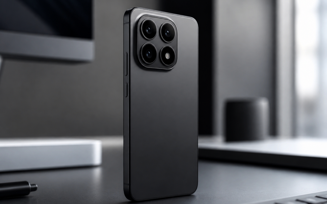 Illustration d’un smartphone Xiaomi avec module photo circulaire, associée aux rumeurs sur le Xiaomi 18