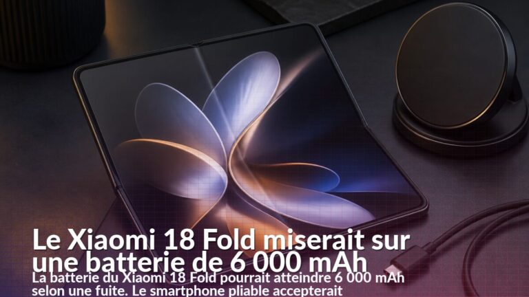 Concept du Xiaomi 18 Fold ouvert avec son grand écran intérieur pliable