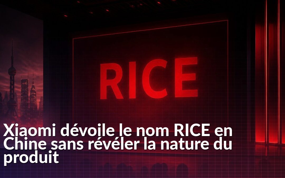 Première affiche de Xiaomi RICE publiée en Chine sans présentation détaillée du produit