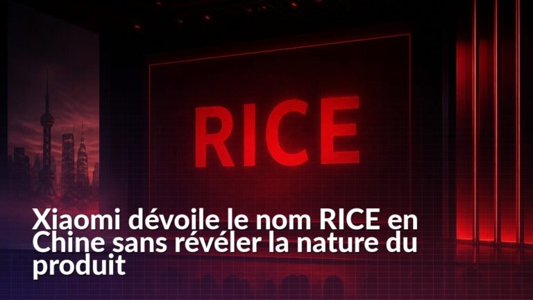 Première affiche de Xiaomi RICE publiée en Chine sans présentation détaillée du produit