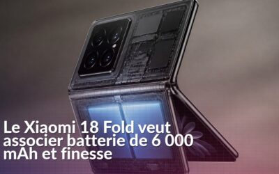 Xiaomi 18 Fold : une batterie de 6 000 mAh pour rester fin