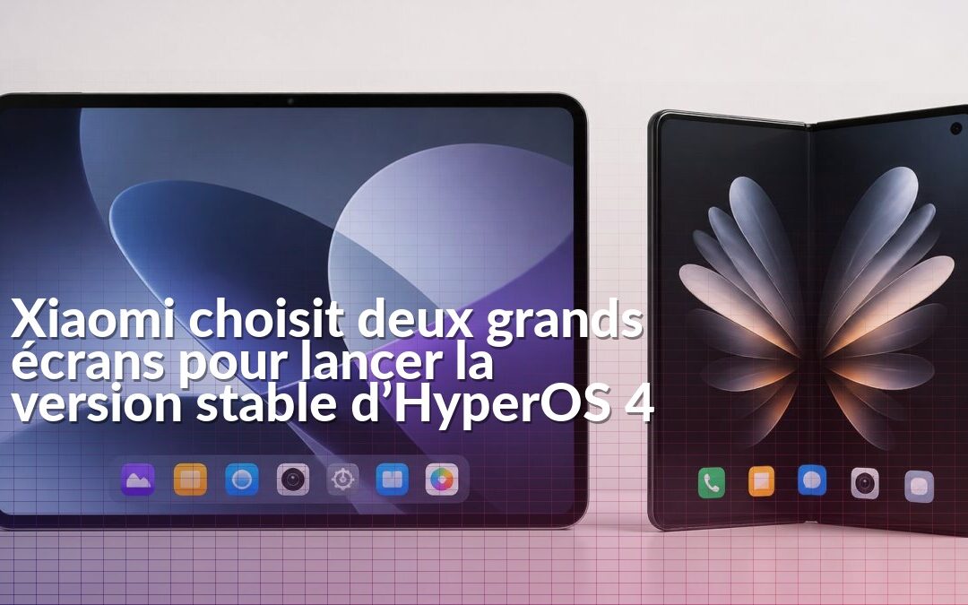 Xiaomi Pad 9 Pro Max et Xiaomi 18 Fold présentant HyperOS 4 stable