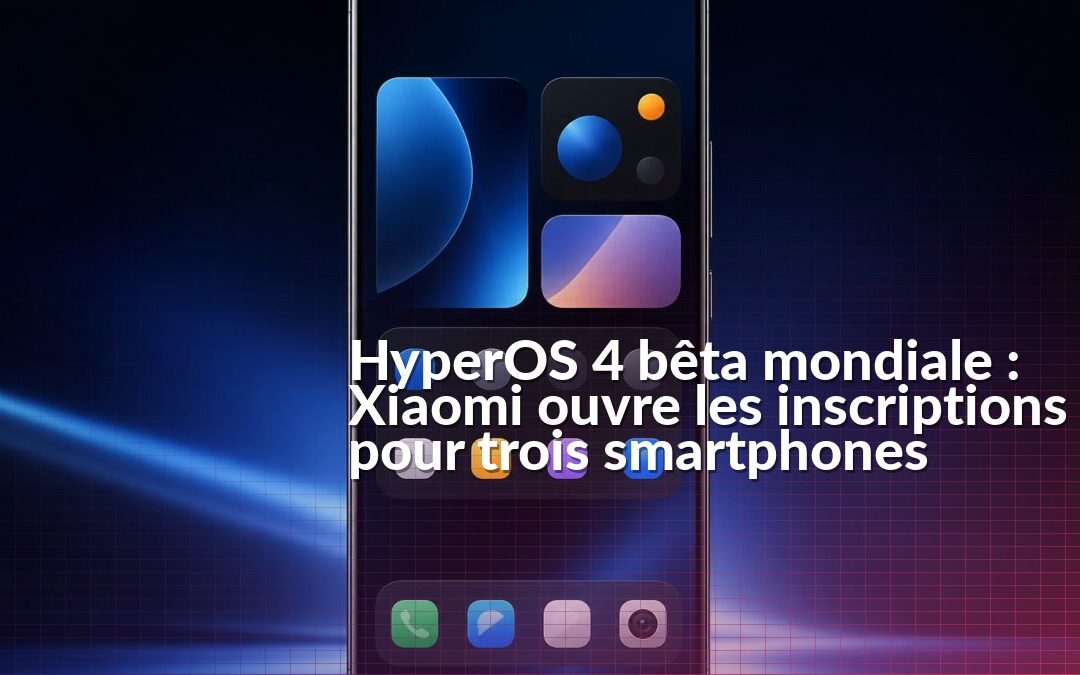 Xiaomi 17 Ultra affichant l’écran d’accueil HyperOS sur fond sombre