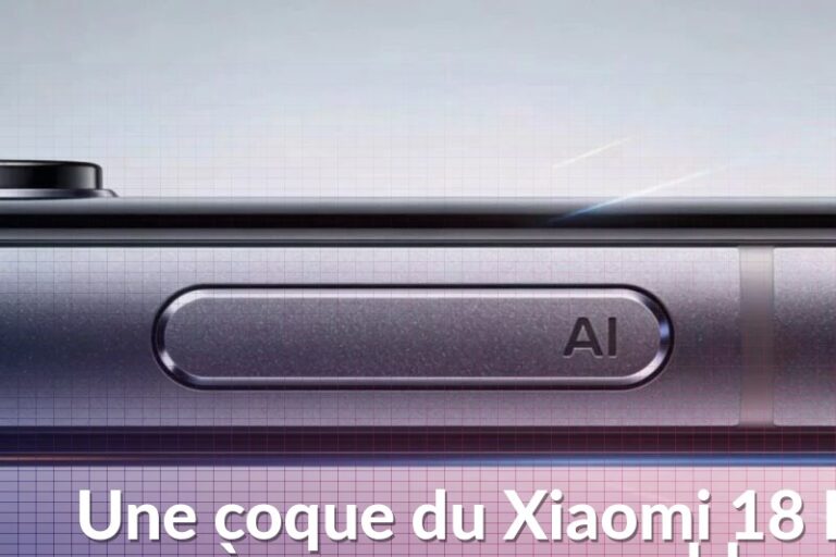 Coque présumée du Xiaomi 18 Pro avec une large ouverture photo et une découpe latérale