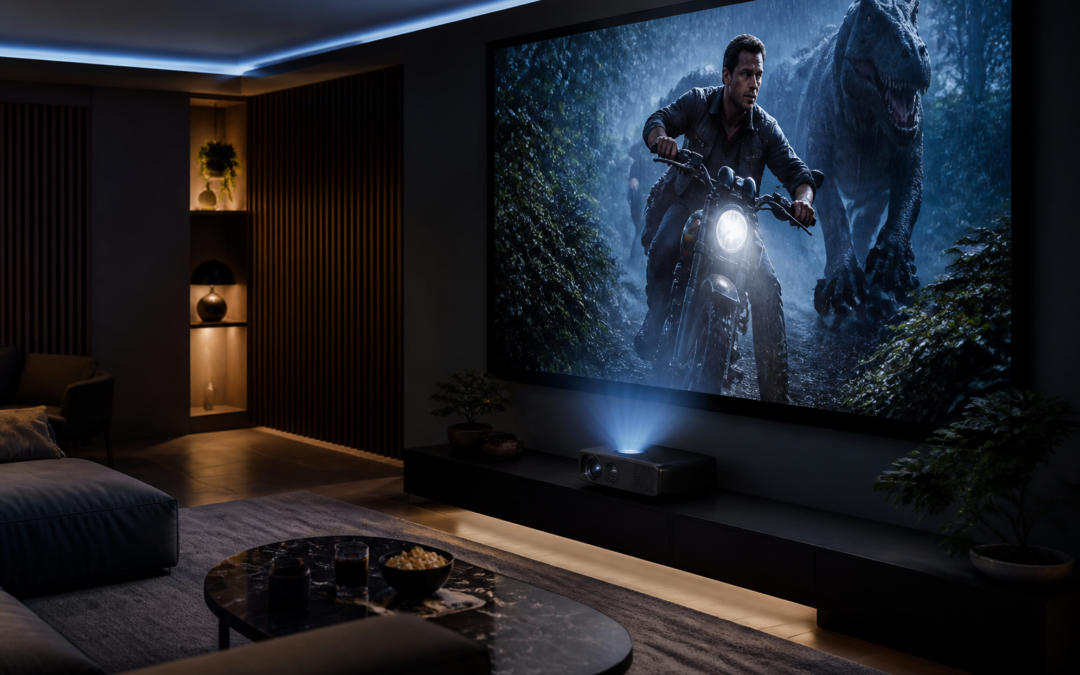 Vidéoprojecteur laser JMGO N5S Turbo 4K compatible avec Xiaomi Home