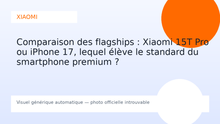 Comparaison des flagships : Xiaomi 15T Pro ou iPhone 17, lequel élève le standard du smartphone premium ?