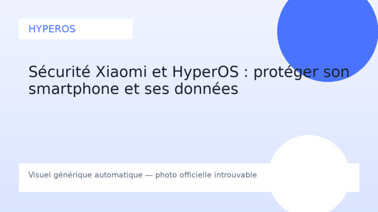 Sécurité Xiaomi et HyperOS : protéger son smartphone et ses données
