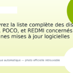 Découvrez la liste complète des dispositifs Xiaomi, POCO, et REDMI concernés par les prochaines mises à jour logicielles