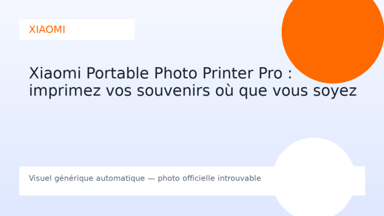 Xiaomi Portable Photo Printer Pro : imprimez vos souvenirs où que vous soyez