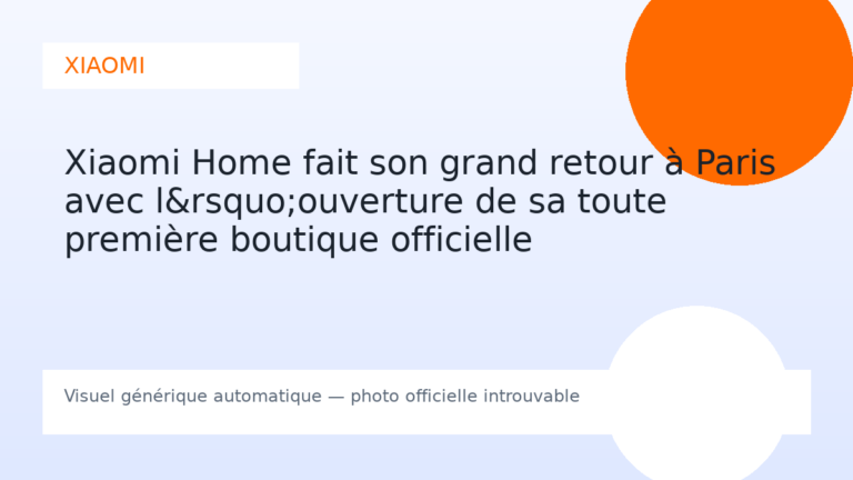 Xiaomi Home fait son grand retour à Paris avec l’ouverture de sa toute première boutique officielle