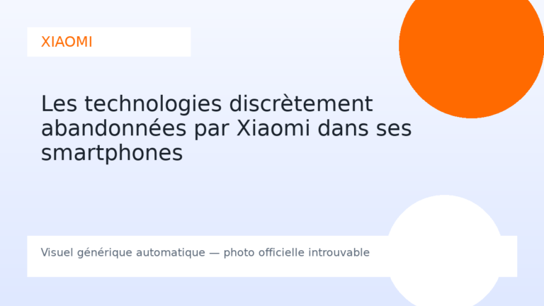 Les technologies discrètement abandonnées par Xiaomi dans ses smartphones