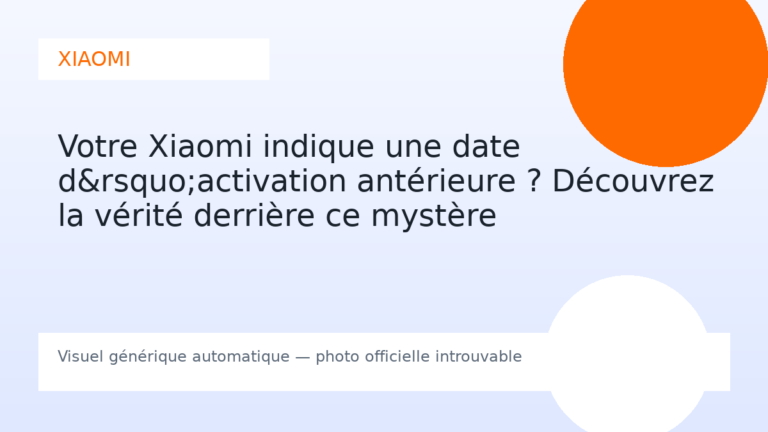 Votre Xiaomi indique une date d’activation antérieure ? Découvrez la vérité derrière ce mystère