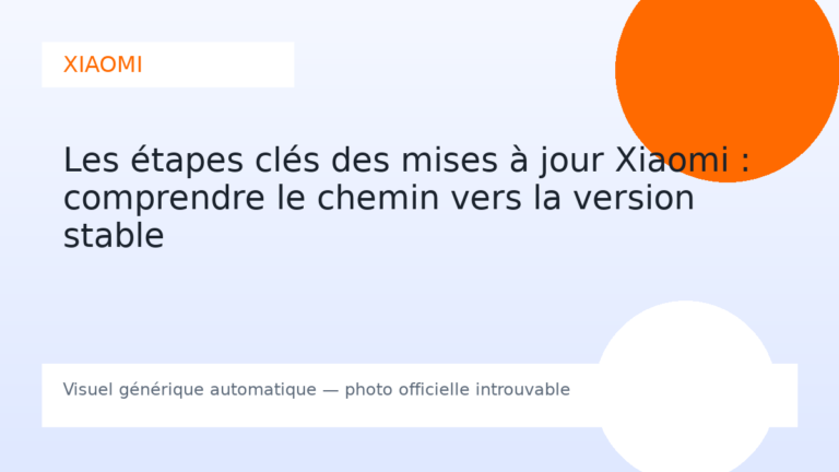 Les étapes clés des mises à jour Xiaomi : comprendre le chemin vers la version stable