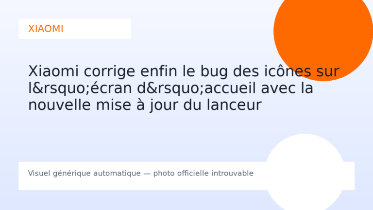 Xiaomi corrige enfin le bug des icônes sur l’écran d’accueil avec la nouvelle mise à jour du lanceur