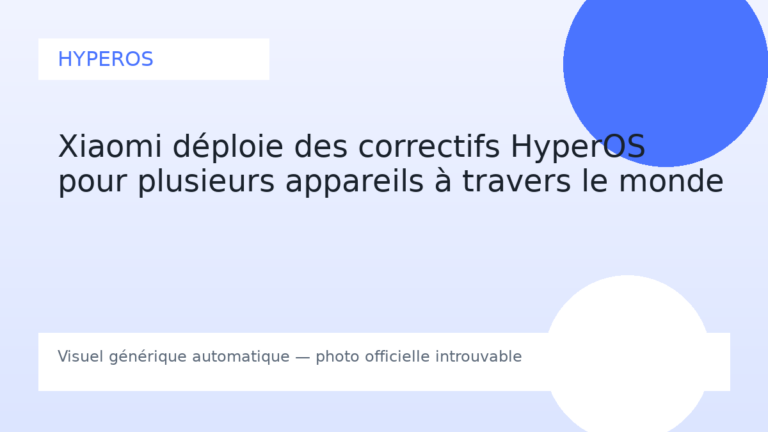 Xiaomi déploie des correctifs HyperOS pour plusieurs appareils à travers le monde